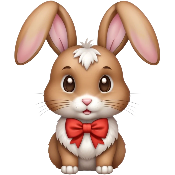 Rabbit with bow emoji