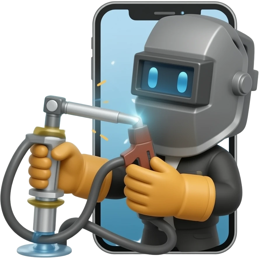 Mobile welder emoji