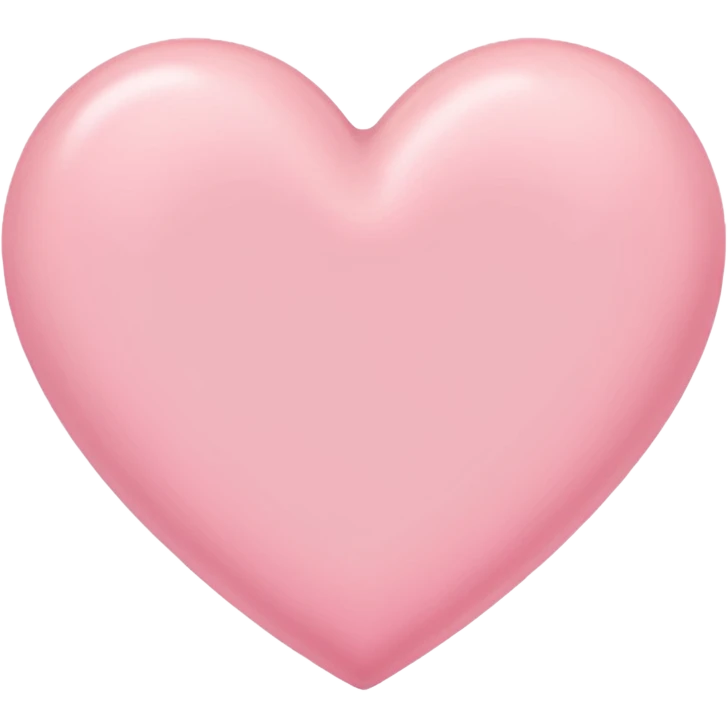 Pink pastel heart emoji