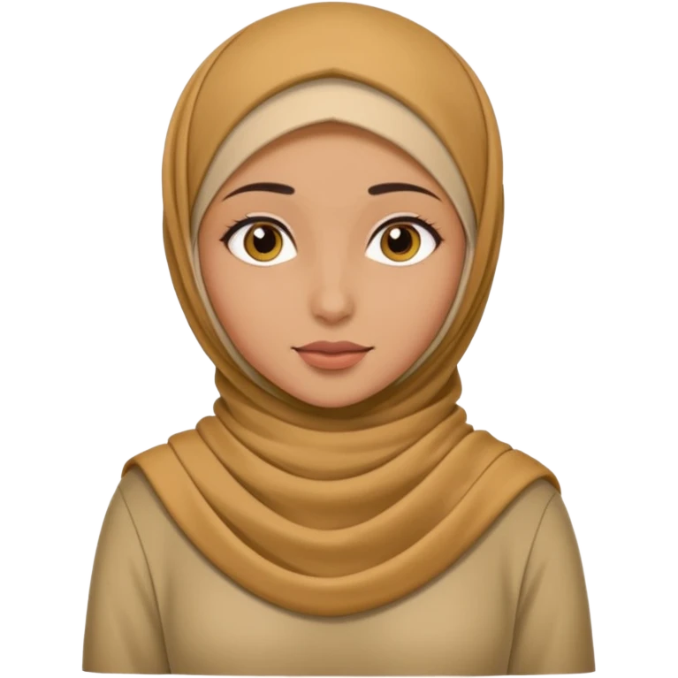 Girl with hijab full body emoji