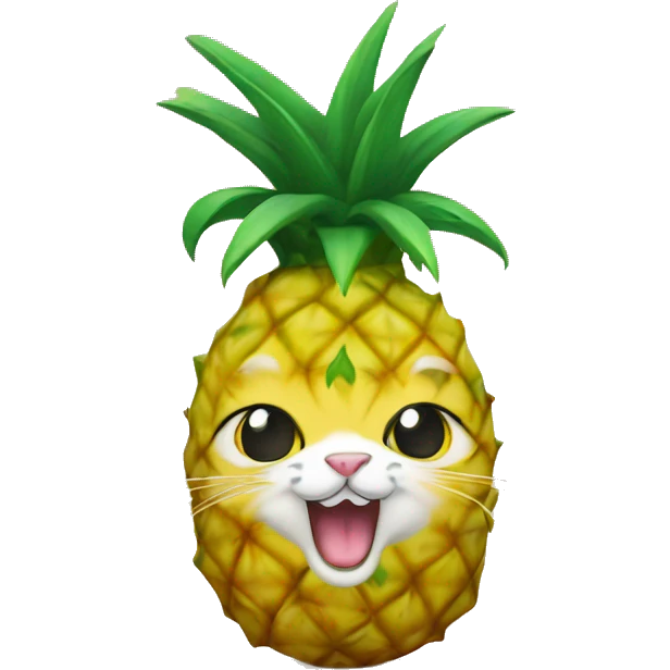 pineapple cat emoji