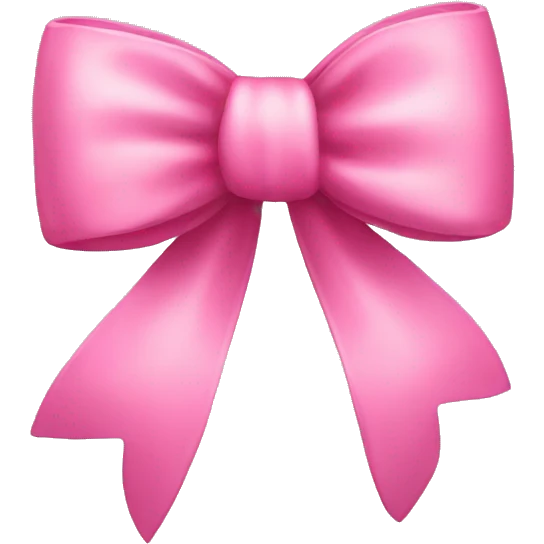 Cute pink bow emoji