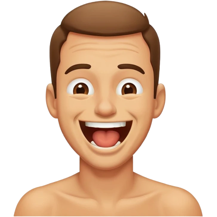 A man laughing and choking  emoji