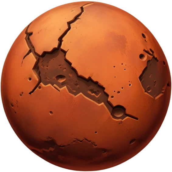 red planet Mars emoji