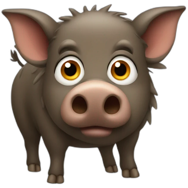 boar with big eyes emoji