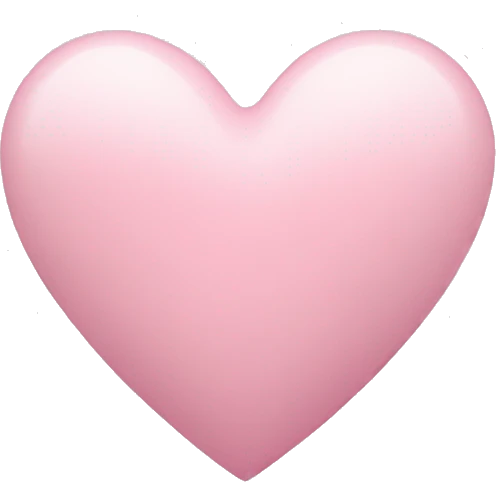 pastel pink heart emoji
