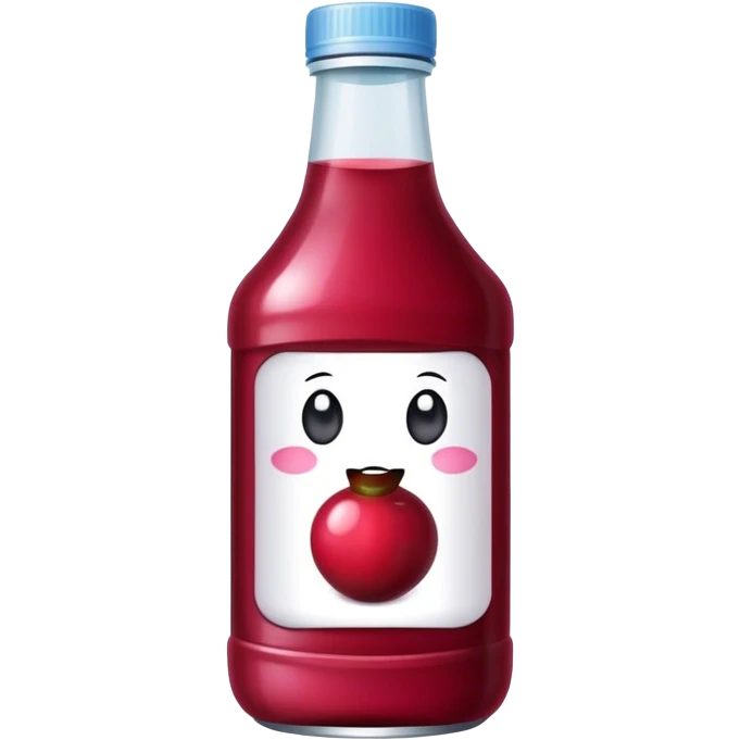 Bottle cranberry emoji
