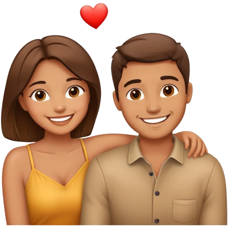 cute couple in love emoji