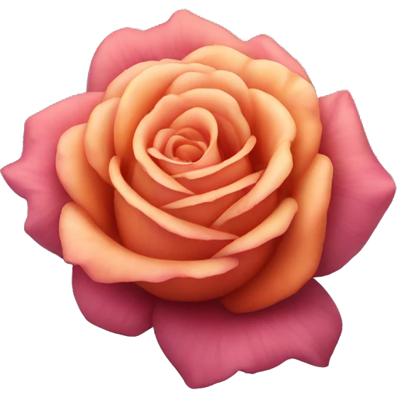 Sunset rose emoji