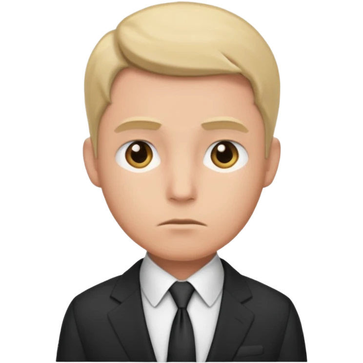 A man contemplating leaving his wife and kids emoji