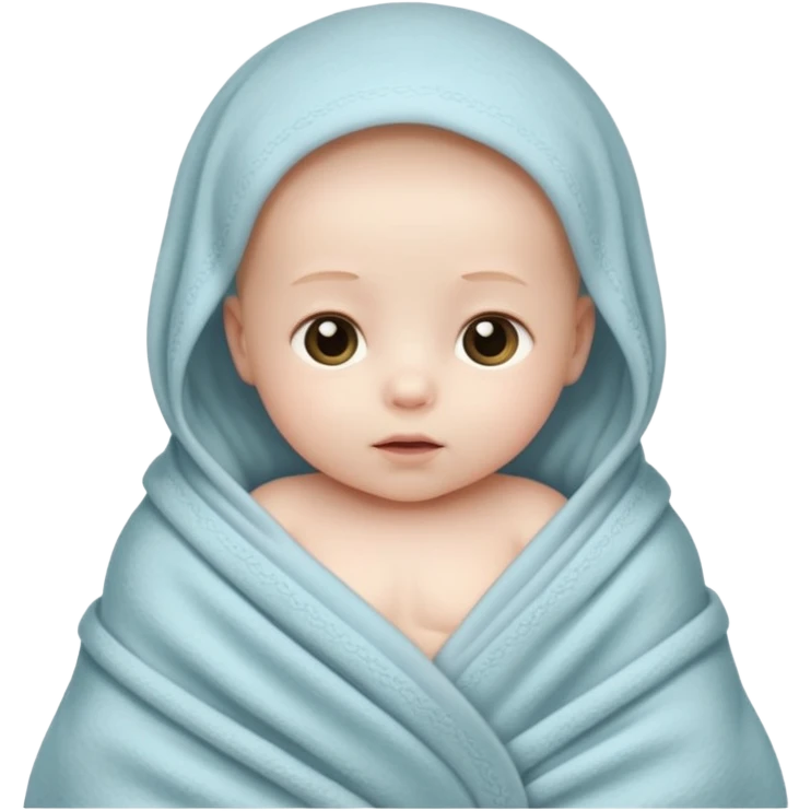 Blanketed baby  emoji