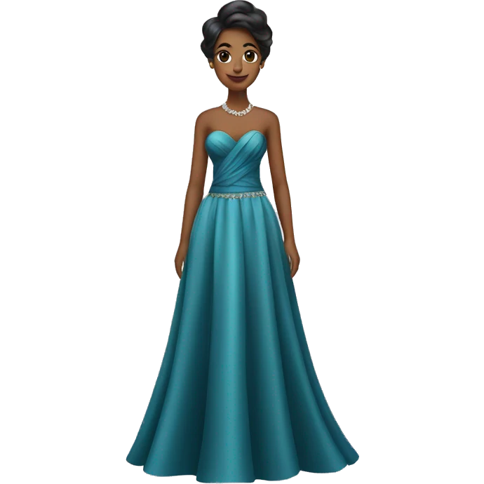 Brilliant evening dress emoji
