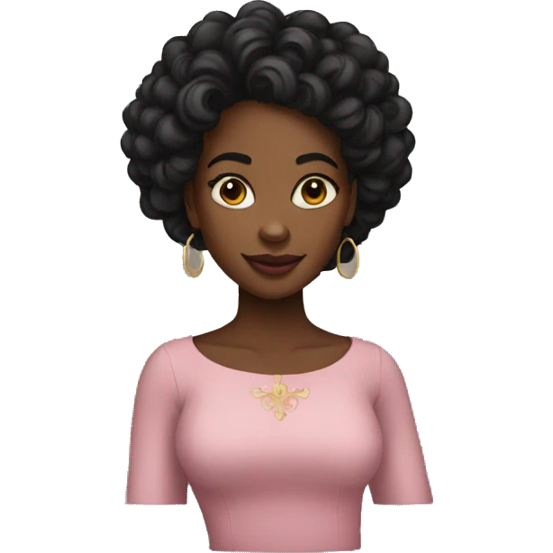 Black girl queen emoji
