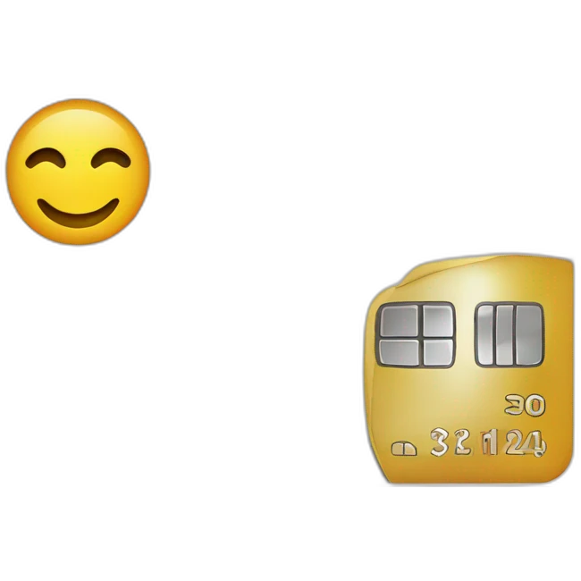 euro, bank card emoji