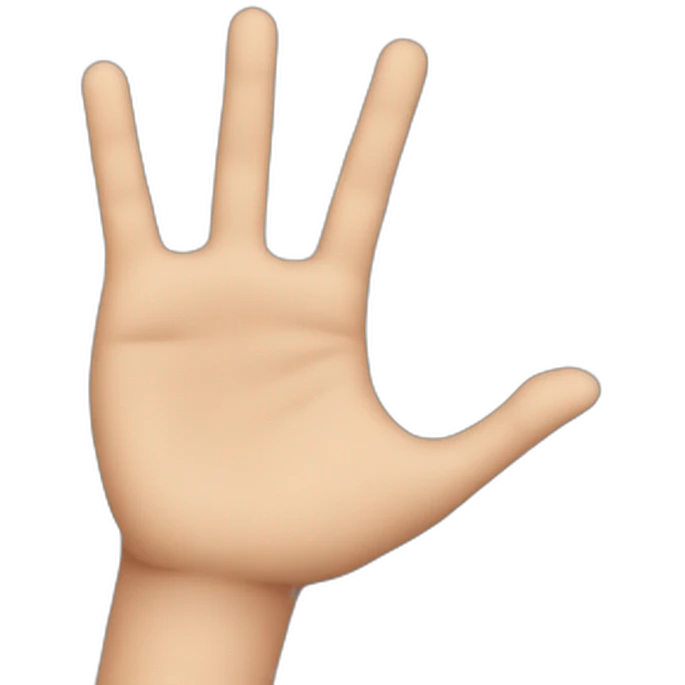You hand emoji