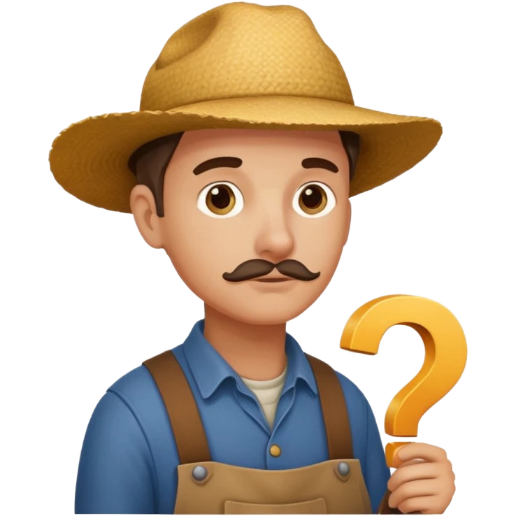 combination of these 🤔👨‍🌾 emoji