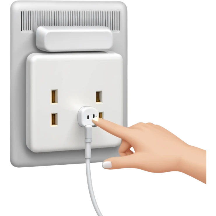 pulling the plug from an outlet emoji