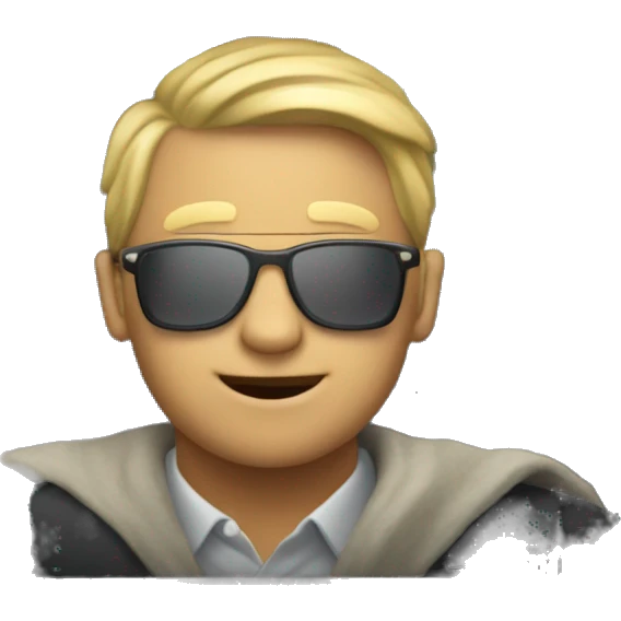 Millionnaire dans voiture emoji