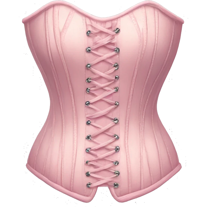 Pastel pink corset  emoji