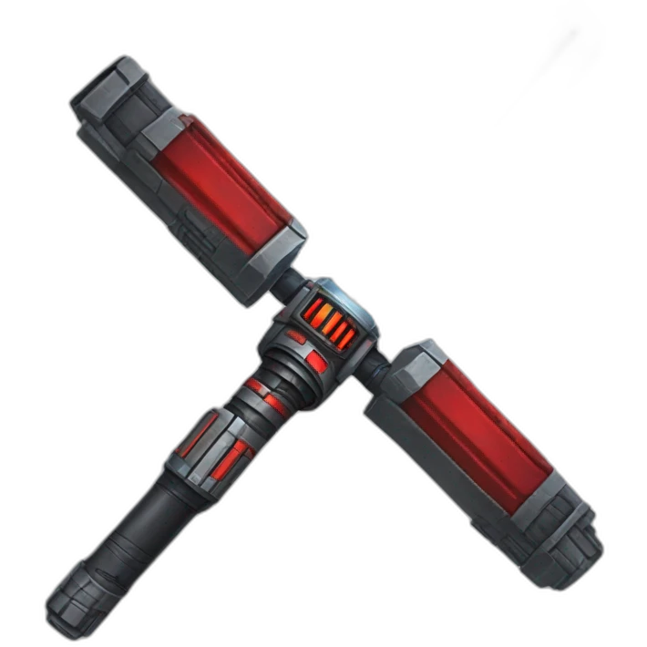 A lightsaber with a red beam emoji