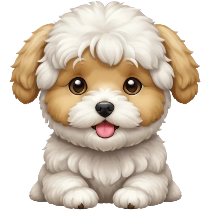Maltipoo blowing kisses  emoji