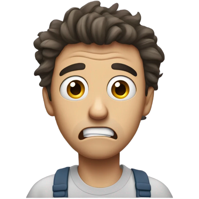 Scared guy emoji
