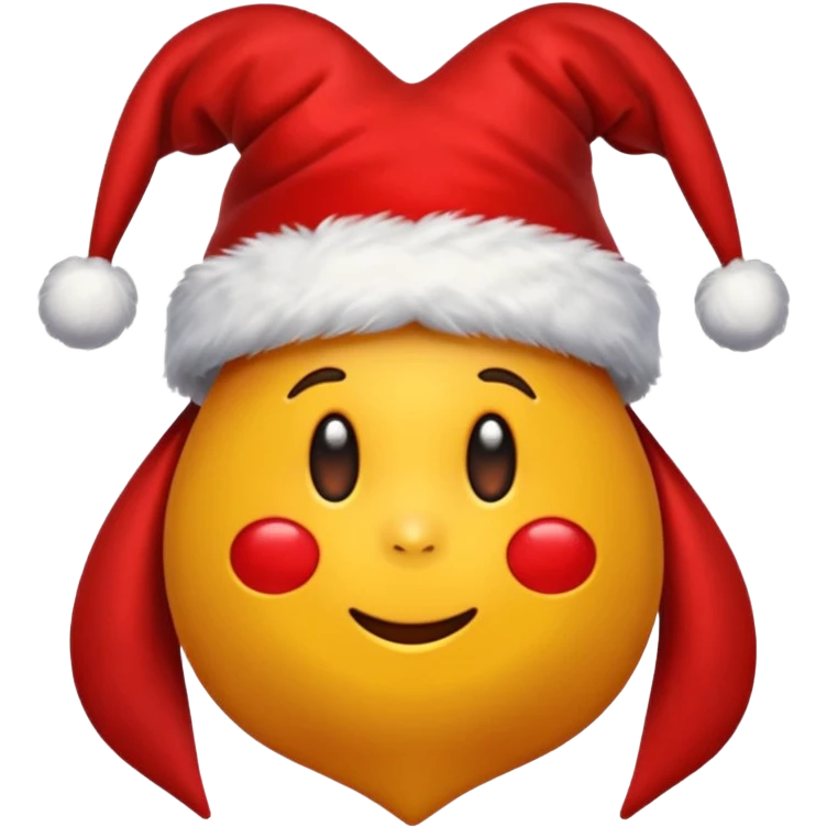 Fiocco di Natale morbido rosso emoji