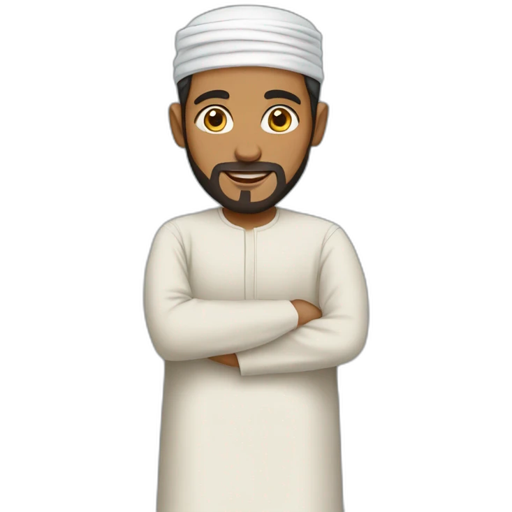 muslim man in thobe emoji