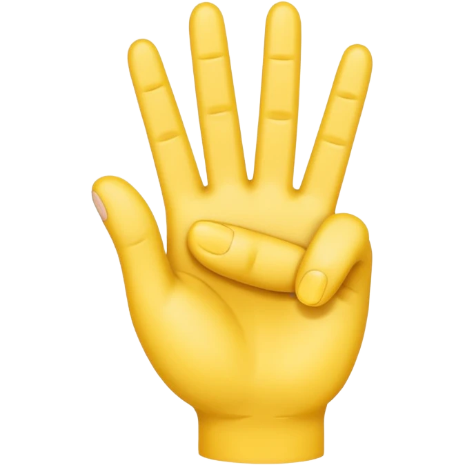 Emoji hand with 3 fingers up emoji