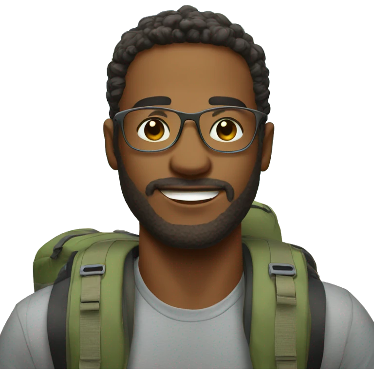 Travel Vlogger who hikes tropical beaches emoji