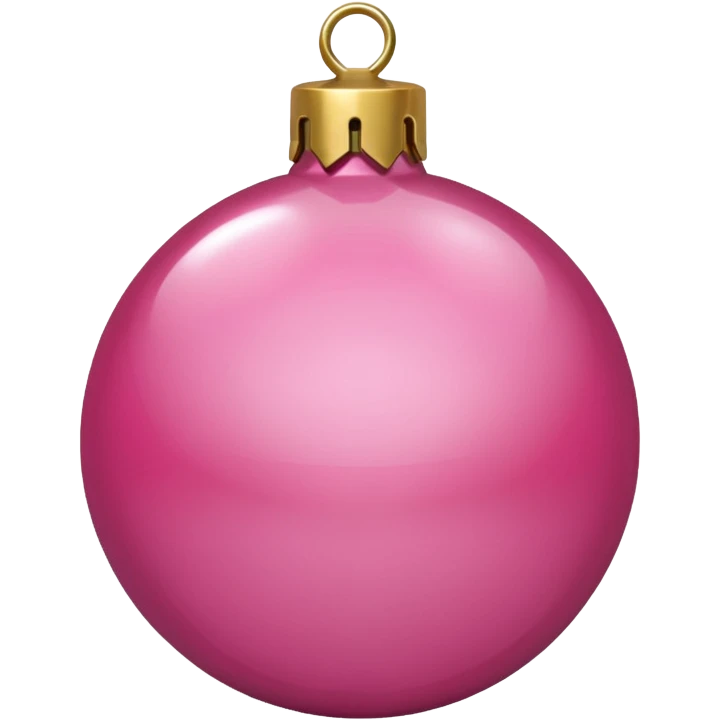 Christmas pink emoji