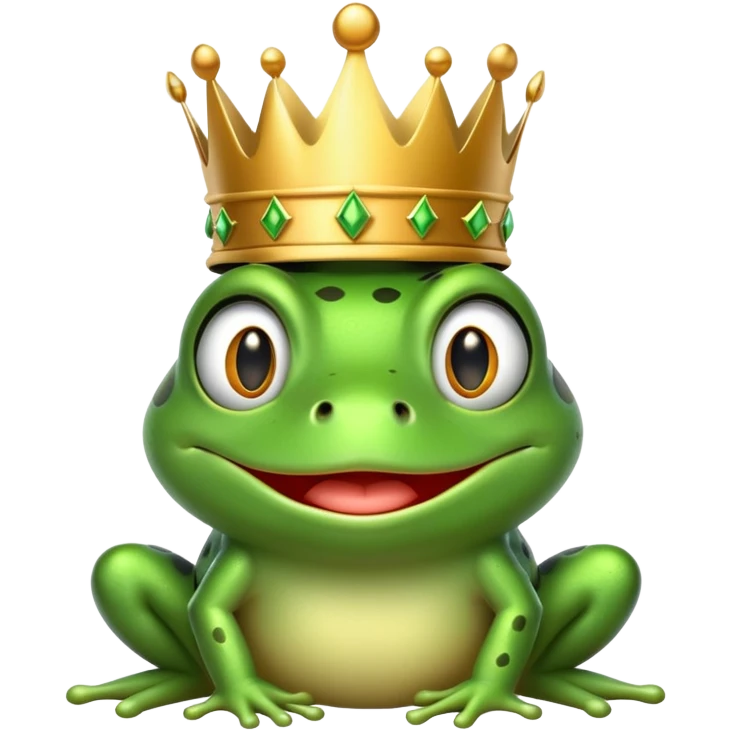 Prince frog emoji  emoji
