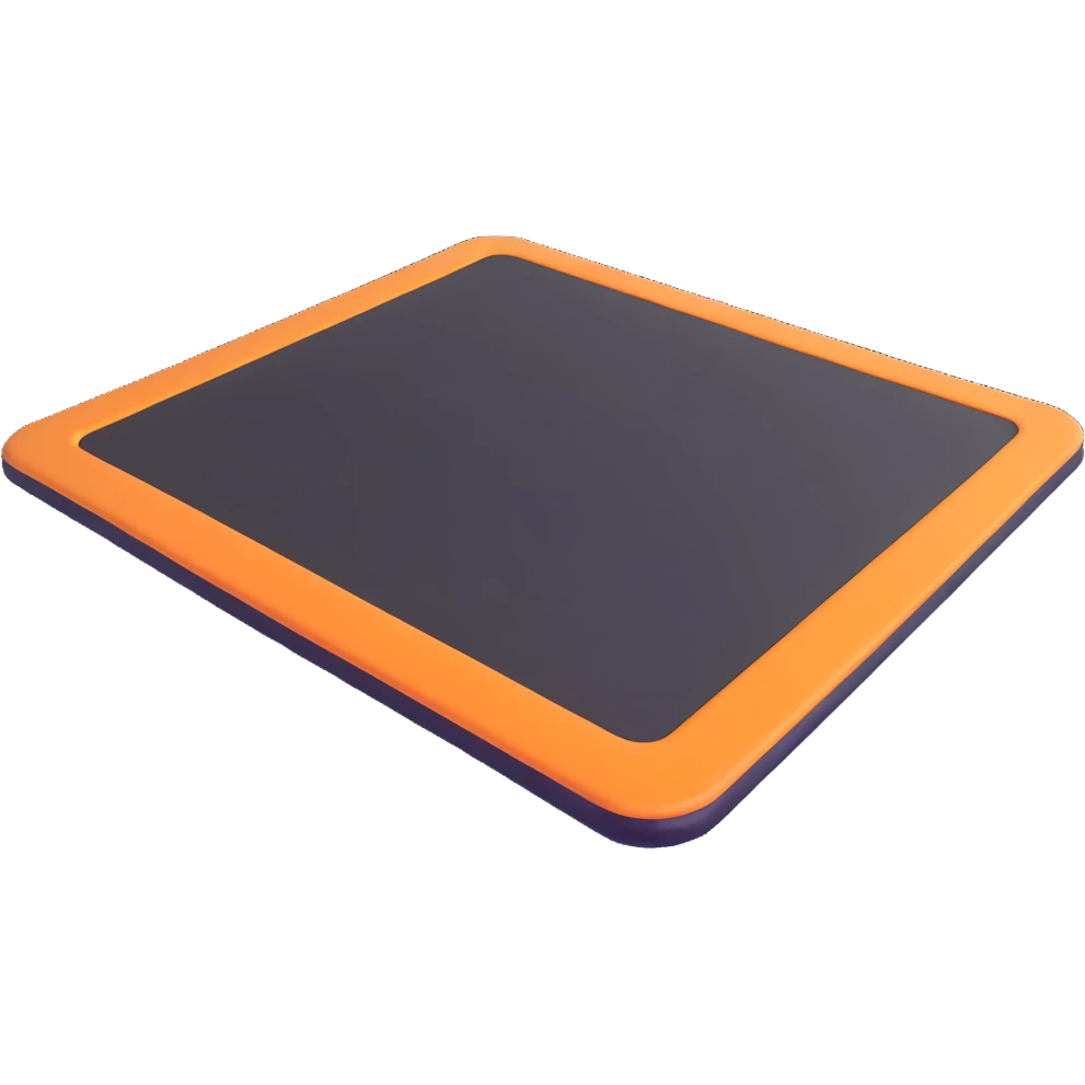 crash mat in perspective with rounded edges emoji