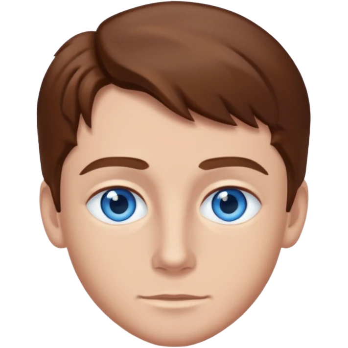 Mikey Graham with blue eyes, brown hair emoji