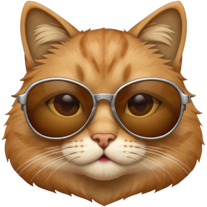 Cat wearing sunglasses emoji