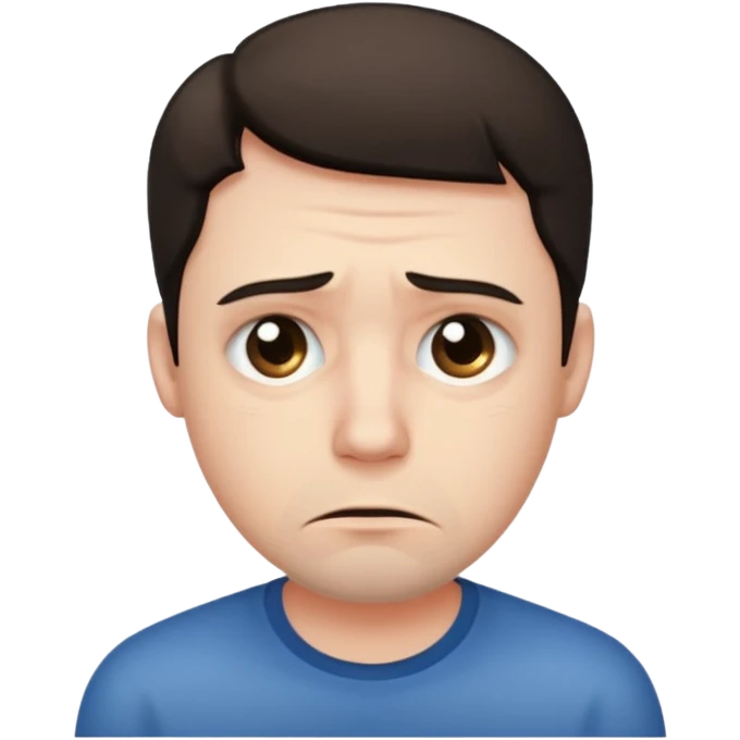 The sad man emoji