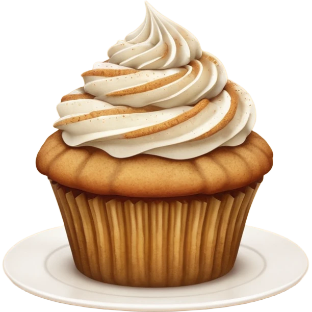 Apple cupcake & cinnamon chai dust emoji