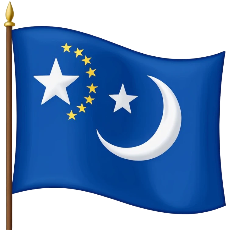 Gokturk flag emoji copy emoji