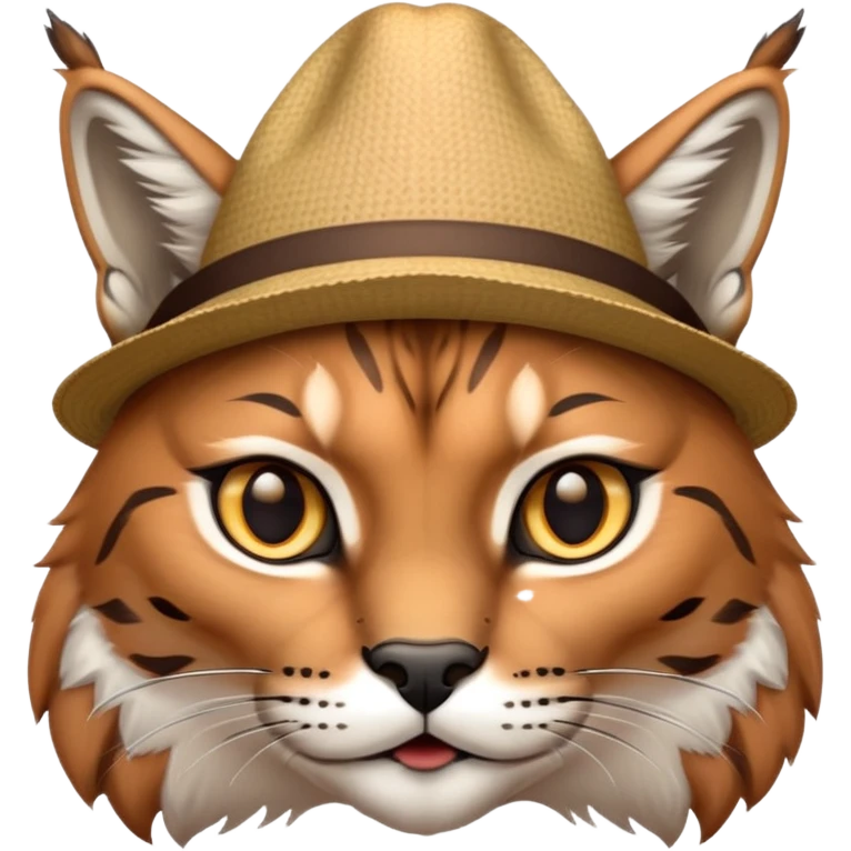 lynx taking off hat emoji
