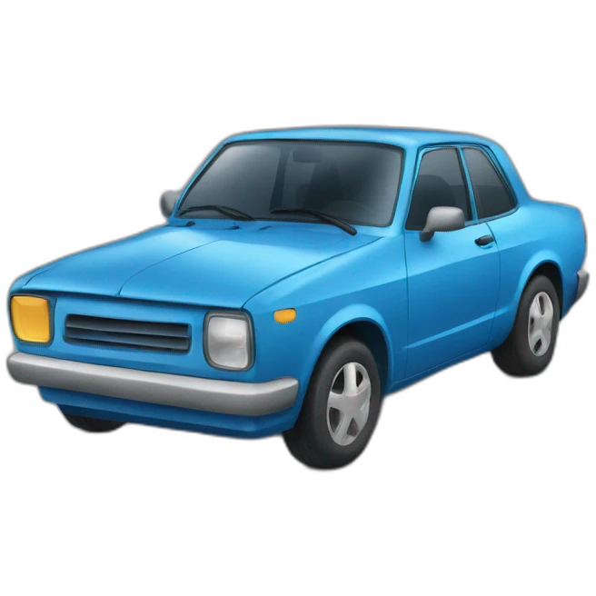 Blue car emoji