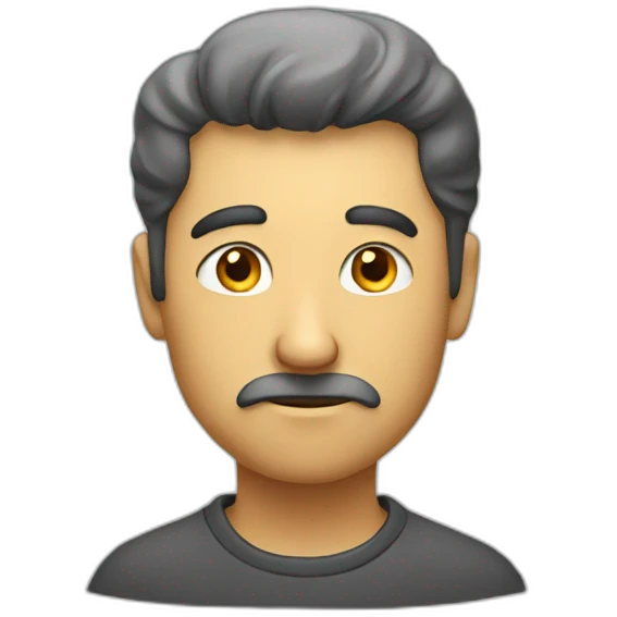 a thinking man emoji