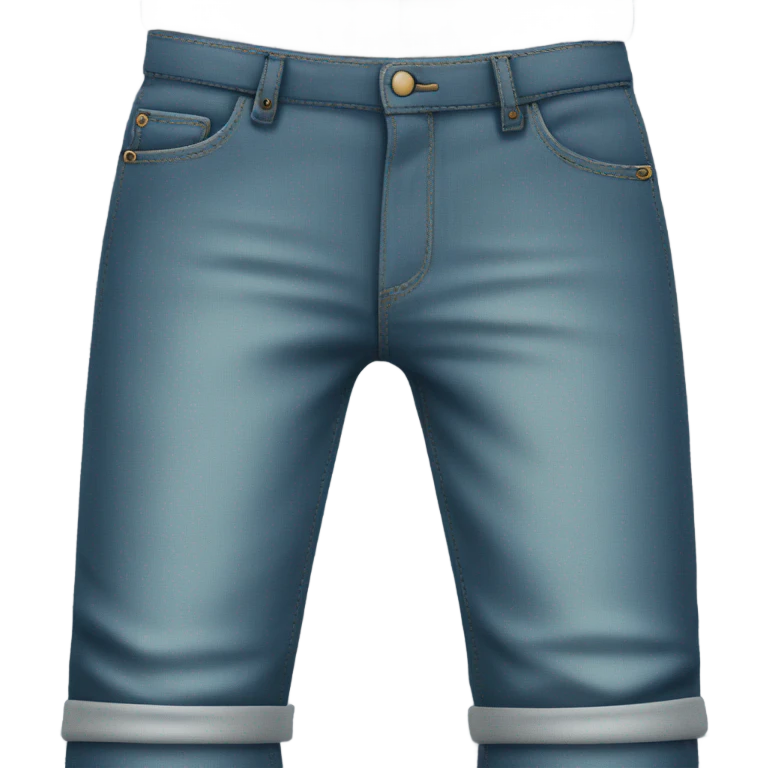 Man with empty pants pockets emoji