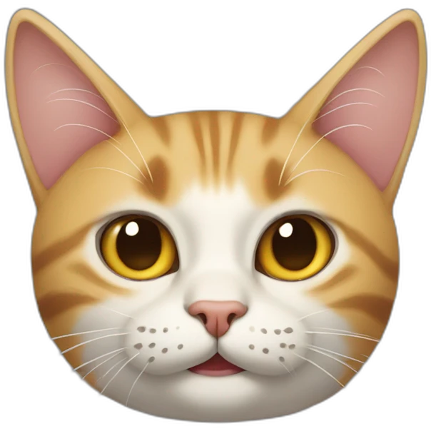 Gato enojado mostrando su lengua emoji