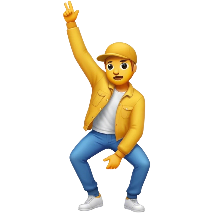 Guy dabbing emoji