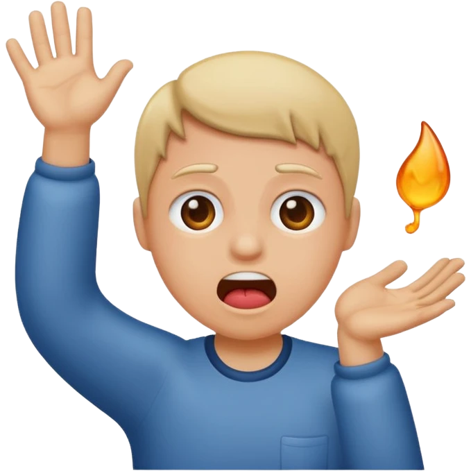 Throw up funny emoji