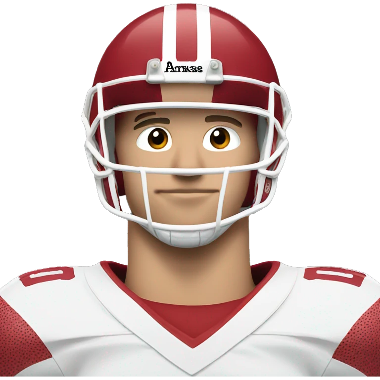 White person number 99 Arkansas football player  emoji