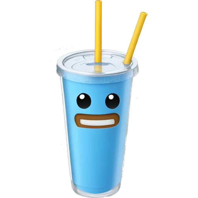 stanley tumbler with straw emoji