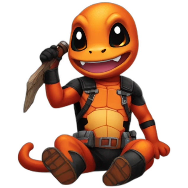 Charmander dead-pool emoji
