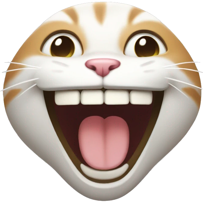 Cat laughing  emoji