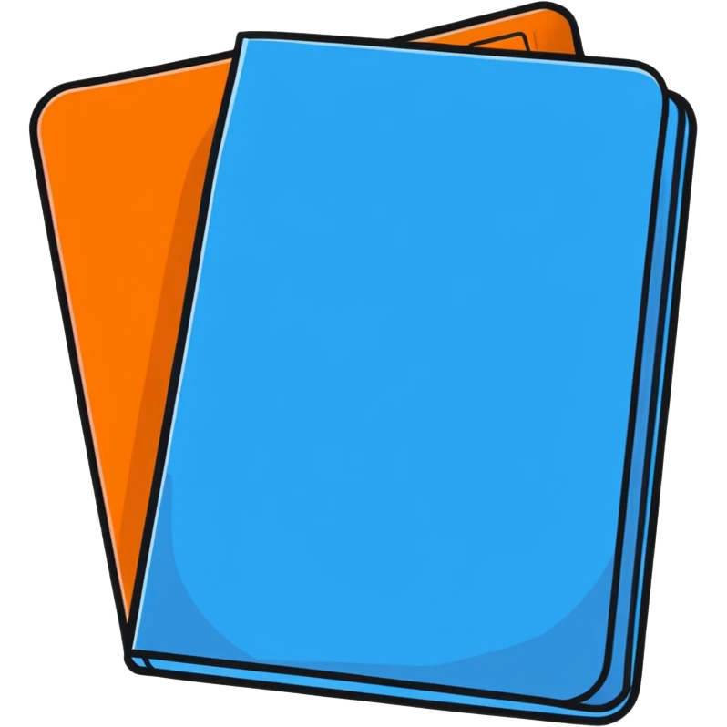 Blue folder  emoji
